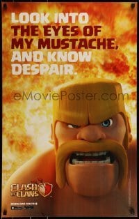 2z643 CLASH OF CLANS group of 2 21x33 special posters 2012 look into the eyes of his mustache!