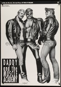 2z649 DADDY & THE MUSCLE ACADEMY 28x39 special poster 1992 artwork by Tom of Finland!