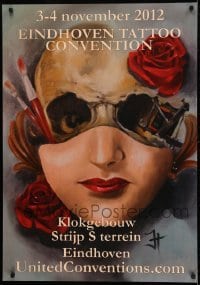 2z663 EINDHOVEN TATTOO CONVENTION 28x39 Dutch special poster 2012 surreal art of a woman!
