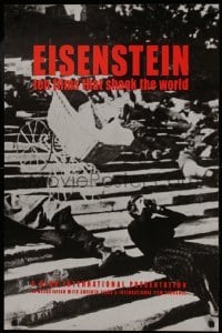2z108 EISENSTEIN TEN FILMS THAT SHOOK THE WORLD 21x32 film festival poster 1980s Sergei Eisenstein!