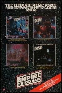 2z261 EMPIRE STRIKES BACK 24x36 music poster 1980 ultimate music force, art from four albums!