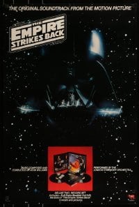 2z260 EMPIRE STRIKES BACK 24x36 music poster 1980 Darth Vader mask in space, one album inset image!