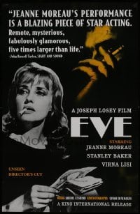 2z670 EVA 22x34 special poster R2000 Joseph Losey, wonderful image of sexy smoking Jeanne Moreau!