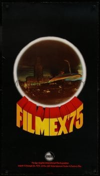 2z111 FILMEX '75 20x36 film festival poster 1975 space ship from War of the Worlds!