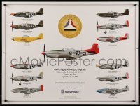 2z683 GATHERING OF MUSTANGS & LEGENDS 18x24 special poster 2007 P-51 Mustang fighters by Tullis!