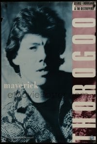2z265 GEORGE THOROGOOD 24x36 music poster 1985 Maverick, cool close-up of the singer!
