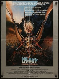 2z693 HEAVY METAL advance 18x25 special poster 1981 classic musical animation, Chris Achilleos fantasy art