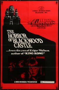 2z697 HORROR OF BLACKWOOD CASTLE 23x35 special poster 1972 Der Hund von Blackwood Castle, Vohrer!