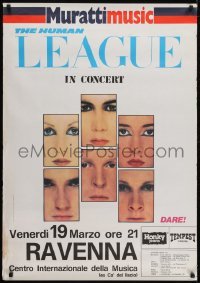 2z268 HUMAN LEAGUE 28x40 Italian music poster 1982 English synth-pop band, from Dare! tour!