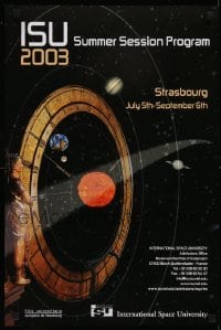 2z711 INTERNATIONAL SPACE UNIVERSITY 16x24 special poster 2003 ISU, France, cool artwork!