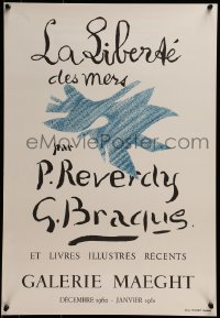 2z351 LA LIBERTE DES MERS PAR P. REVERDY G. BRAQUE 17x25 French museum/art exhibition 1974 Georges!