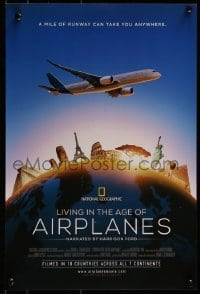 2z953 LIVING IN THE AGE OF AIRPLANES mini poster 2015 jet travel, narrated by Harrison Ford!