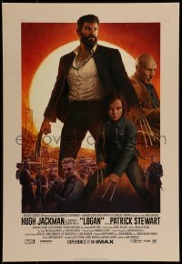 2z955 LOGAN IMAX mini poster 2017 Jackman in the title role as Wolverine, claws out, top cast!