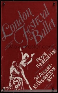 2z046 LONDON FESTIVAL BALLET 13x20 English stage poster 1977 dancing image from Scheherazade!