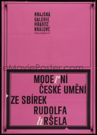 2z364 MODERNI CESKE UMENI 23x33 Czech museum/art exhibition 1967 Krajska Galerie, Sindler!