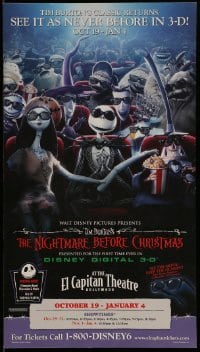 2z768 NIGHTMARE BEFORE CHRISTMAS/SANTA CLAUSE 3: THE ESCAPE CLAUSE 2-sided 10x17 special 2000s cool