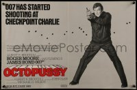 2z770 OCTOPUSSY 15x23 special poster 1983 different image of Roger Moore as James Bond 007!