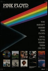 2z283 PINK FLOYD 24x36 music poster 1986 you haven't heard them until you hear them on CD!