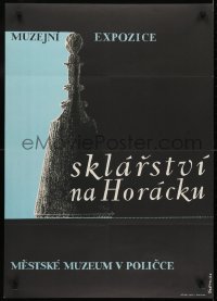2z378 SKLARSTVI NA HORACKU 23x32 Czech museum/art exhibition 1966 art of top of dome by Srettr!
