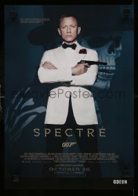 2z964 SPECTRE IMAX advance English mini poster 2015 Daniel Craig is James Bond 007, skull mask!