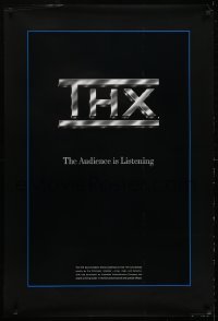 2z838 THX DS 27x40 special poster 1992 Lucas' innovative sound system, title on black background!