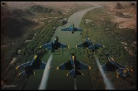 2z839 TO FLY 24x36 special poster 1982 Smithsonian, image of the Navy Blue Angels over canyon!