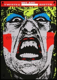 2z850 WE ARE TWISTED F***ING SISTER heavy stock 24x34 special poster 2014 Dee Snider, art by Art Chantry!