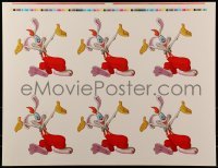 2z852 WHO FRAMED ROGER RABBIT 2-sided printer's test 20x26 special poster 1988 six images of him!