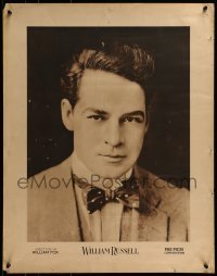 2z007 WILLIAM RUSSELL personality poster 1910s great waist-high portrait wearing suit and bow tie!