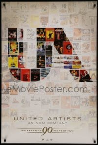 2z919 UNITED ARTISTS: CELEBRATING 90 YEARS OF FILM 27x40 video poster 2007 great images of posters!