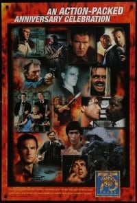 2z922 WARNER BROS: 75 YEARS ENTERTAINING THE WORLD 27x40 video poster 1998 action-packed images!
