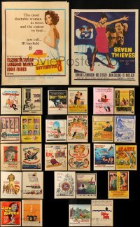 3a003 LOT OF 29 UNFOLDED WINDOW CARDS 1960s great images from a variety of different movies!