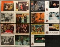3a116 LOT OF 15 LOBBY CARDS 1950s-1970s great scenes from a variety of different movies!