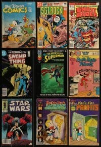 3a158 LOT OF 9 COMIC BOOKS 1940s-1990s Walt Disney, D.C., Marcel Comics, Star Wars & more!