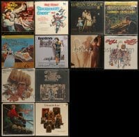3a536 LOT OF 12 MOVIE SOUNDTRACK ALBUM 33 1/3 RPM RECORDS 1950s-1980s from a variety of movies!