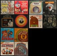 3a535 LOT OF 12 RADIO AND TV SOUNDTRACK ALBUM 33 1/3 RPM RECORDS 1970s a variety of songs & more!