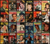 3a249 LOT OF 24 ELVIS PRESLEY TRIBUTE MAGAZINES 1970s-1980s The King of Rock 'n' Roll!