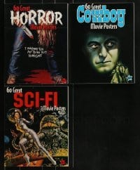 3a398 LOT OF 3 BRUCE HERSHENSON 60 GREAT SOFTCOVER MOVIE BOOKS 2003 full-color poster images!