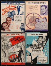 3a182 LOT OF 4 ALICE FAYE SHEET MUSIC 1930s a variety of songs from her movies!