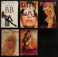 3a373 LOT OF BRIGITTE BARDOT 4 HARDCOVER & 1 SOFTCOVER BIOGRAPHY BOOKS 1970s-1990s sexy images!