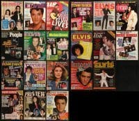 3a253 LOT OF 20 MAGAZINES WITH ELVIS PRESLEY COVERS 1970s The King of Rock 'n' Roll!