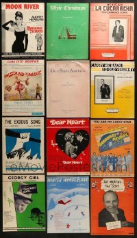 3a172 LOT OF 12 SHEET MUSIC 1930s-1960s great songs from a variety of different movies!