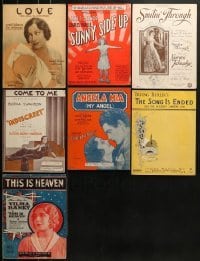 3a177 LOT OF 7 SHEET MUSIC 1920s-1930s great songs from a variety of different movies!