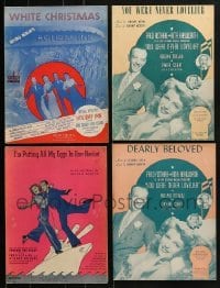 3a181 LOT OF 4 FRED ASTAIRE SHEET MUSIC 1930s-1940s a variety of songs from his movies!