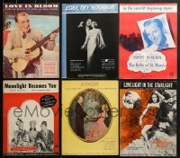 3a180 LOT OF 6 BING CROSBY SHEET MUSIC 1930s a variety of songs from his movies!