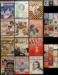 3a161 LOT OF 39 SHEET MUSIC 1920s-1930s great songs from a variety of different movies!