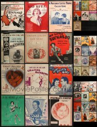 3a159 LOT OF 43 SHEET MUSIC 1920s-1930s great songs from a variety of different movies!