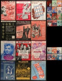 3a164 LOT OF 30 SHEET MUSIC 1930s-1940s great songs from a variety of different movies!