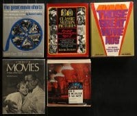 3a356 LOT OF 5 HARDCOVER MOVIE BOOKS 1960s-1970s filled with great images & information!