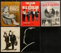 3a389 LOT OF 5 FILMS OF... SOFTCOVER MOVIE BOOKS 1960s-1990s Laurel & Hardy, W.C. Fields & more!
